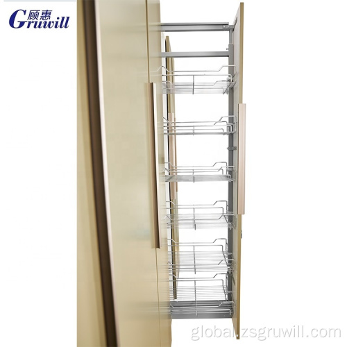 Kitchen Soft Closing Pantry Units storage tandem pull out cabinet kitchen pantry units Factory